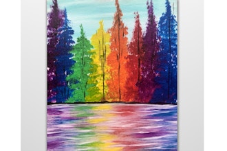 Paint Nite: Rainbow Trees on the Lake (Ages 6+)